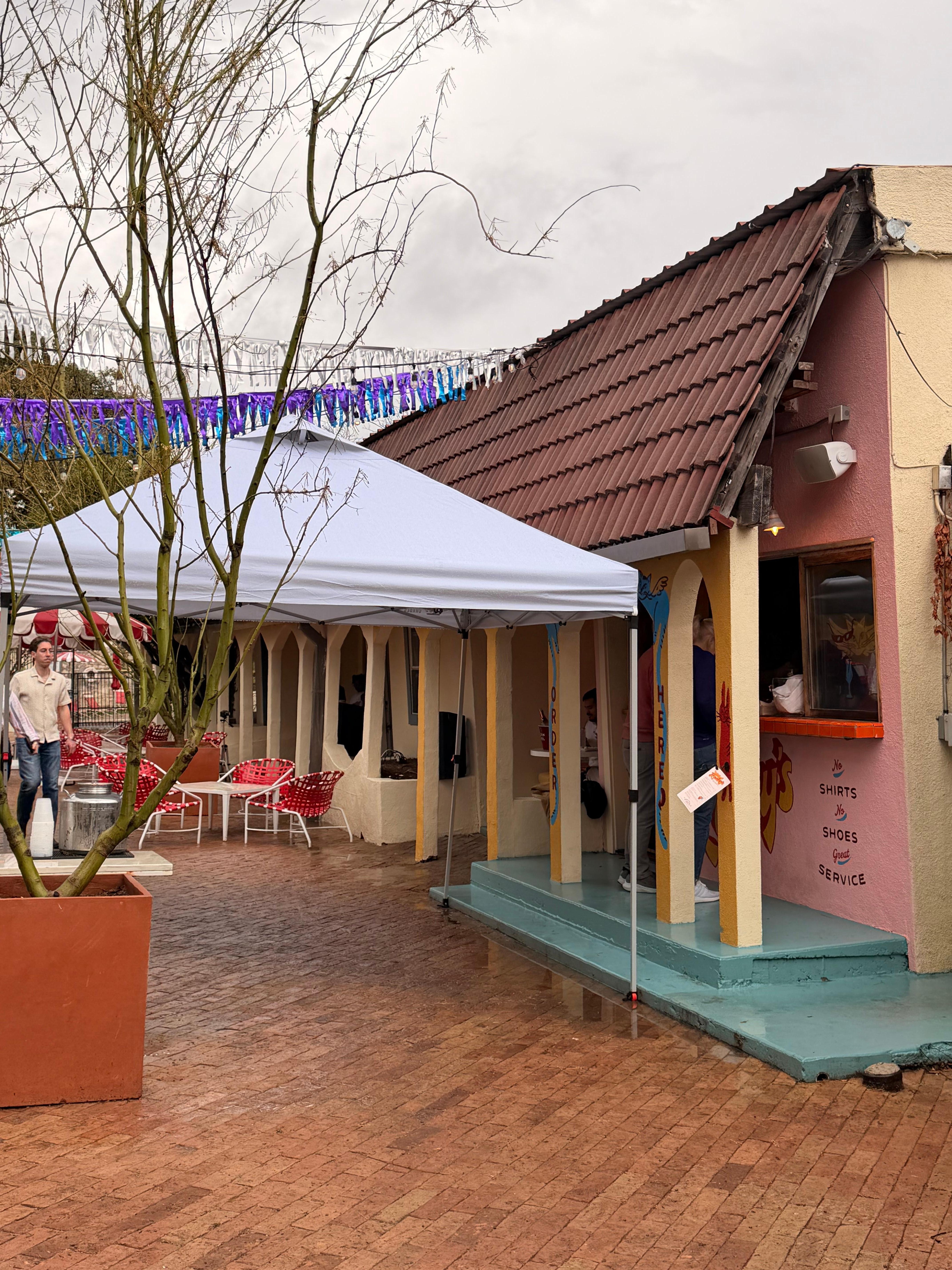 Rocky’s patio bar was an unexpected surprise!