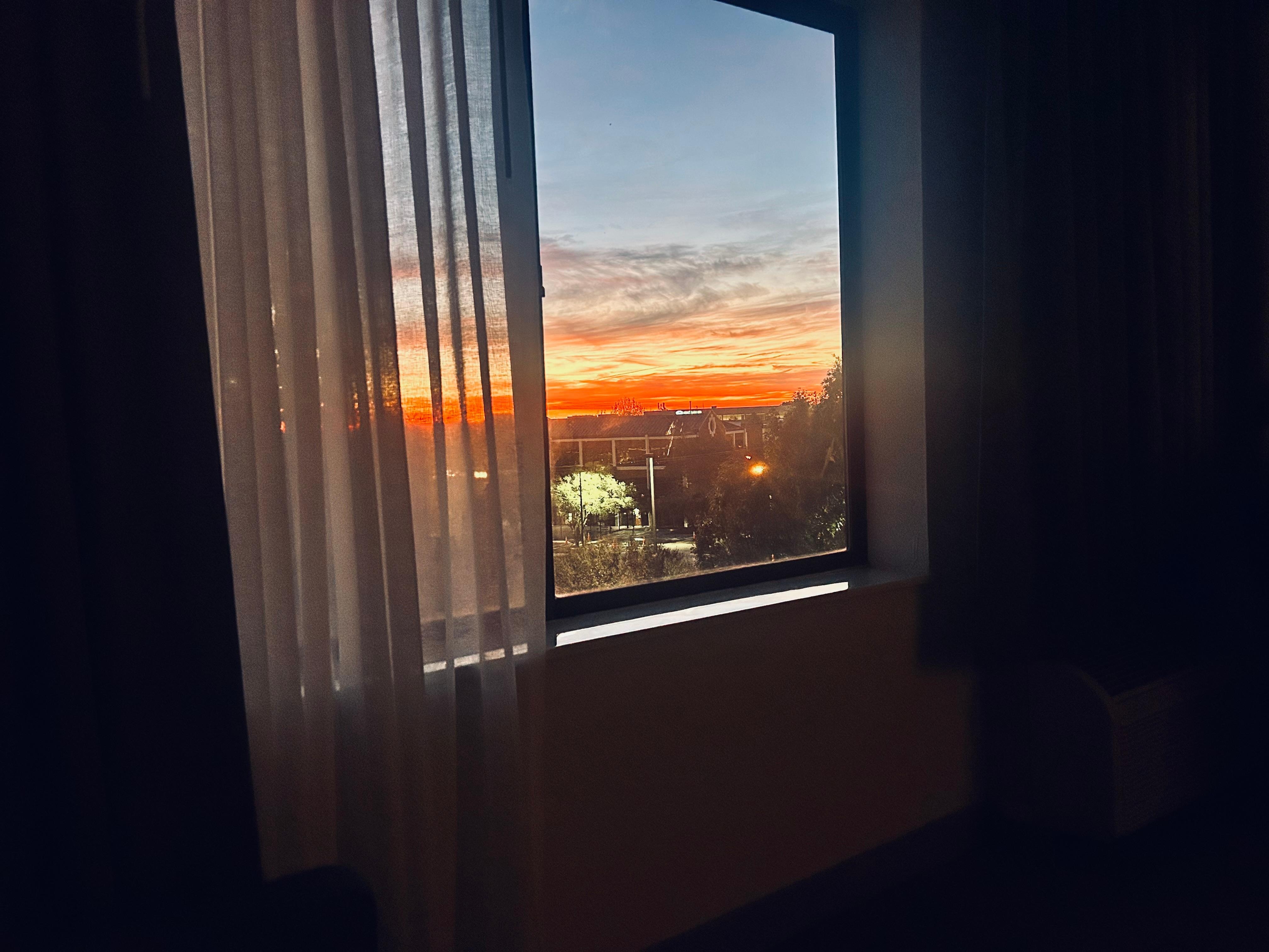 The location of my room was perfect! I’m able to watch the sunrise… 