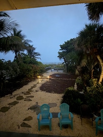 View from the porch during the storm.