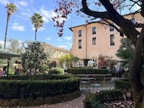 Interior courtyard of the hotel. Sit and enjoy the peace of the former convent or a meal or…