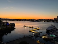 Sunset view from our room.