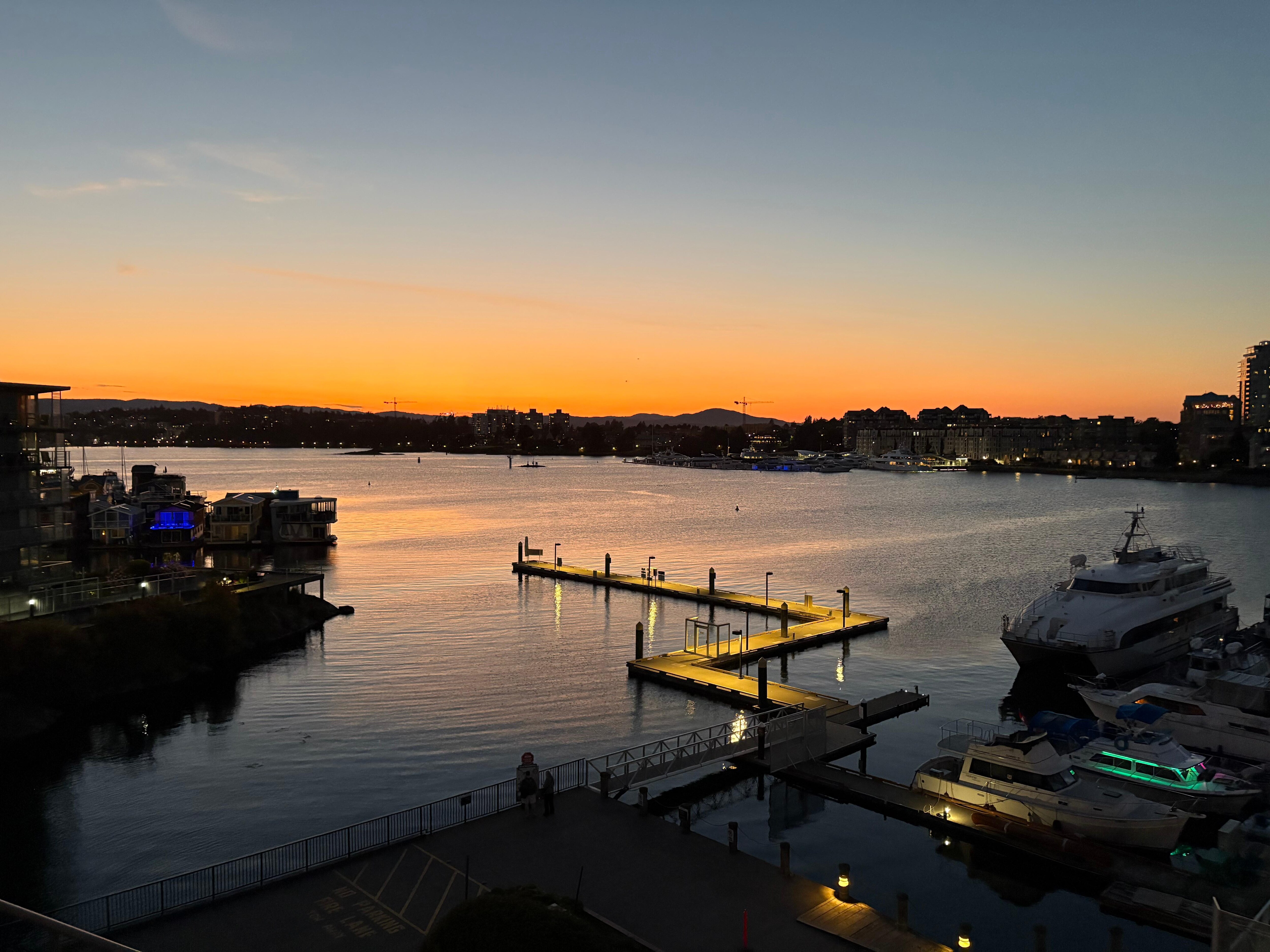 Sunset view from our room. 