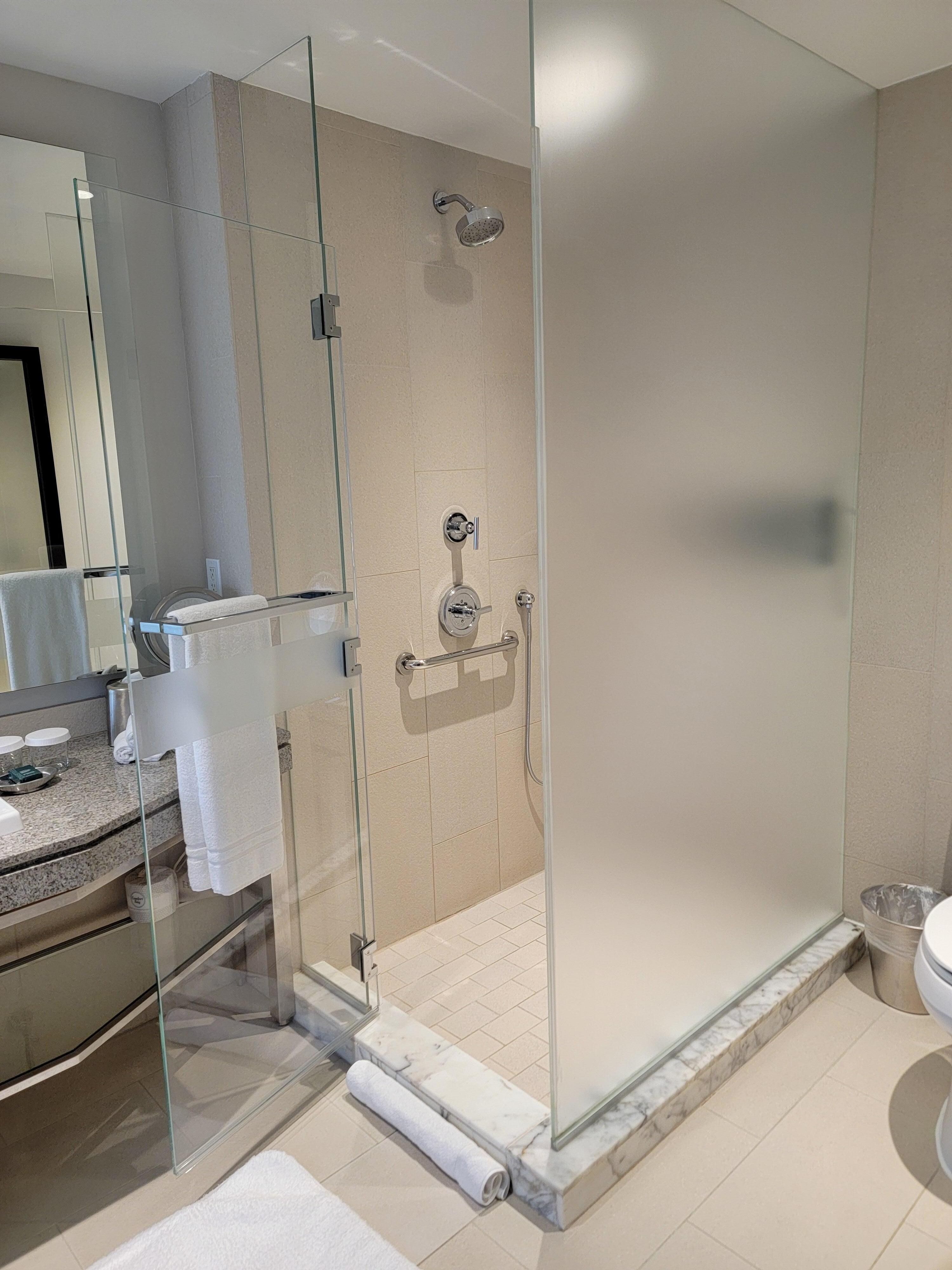 Generous shower