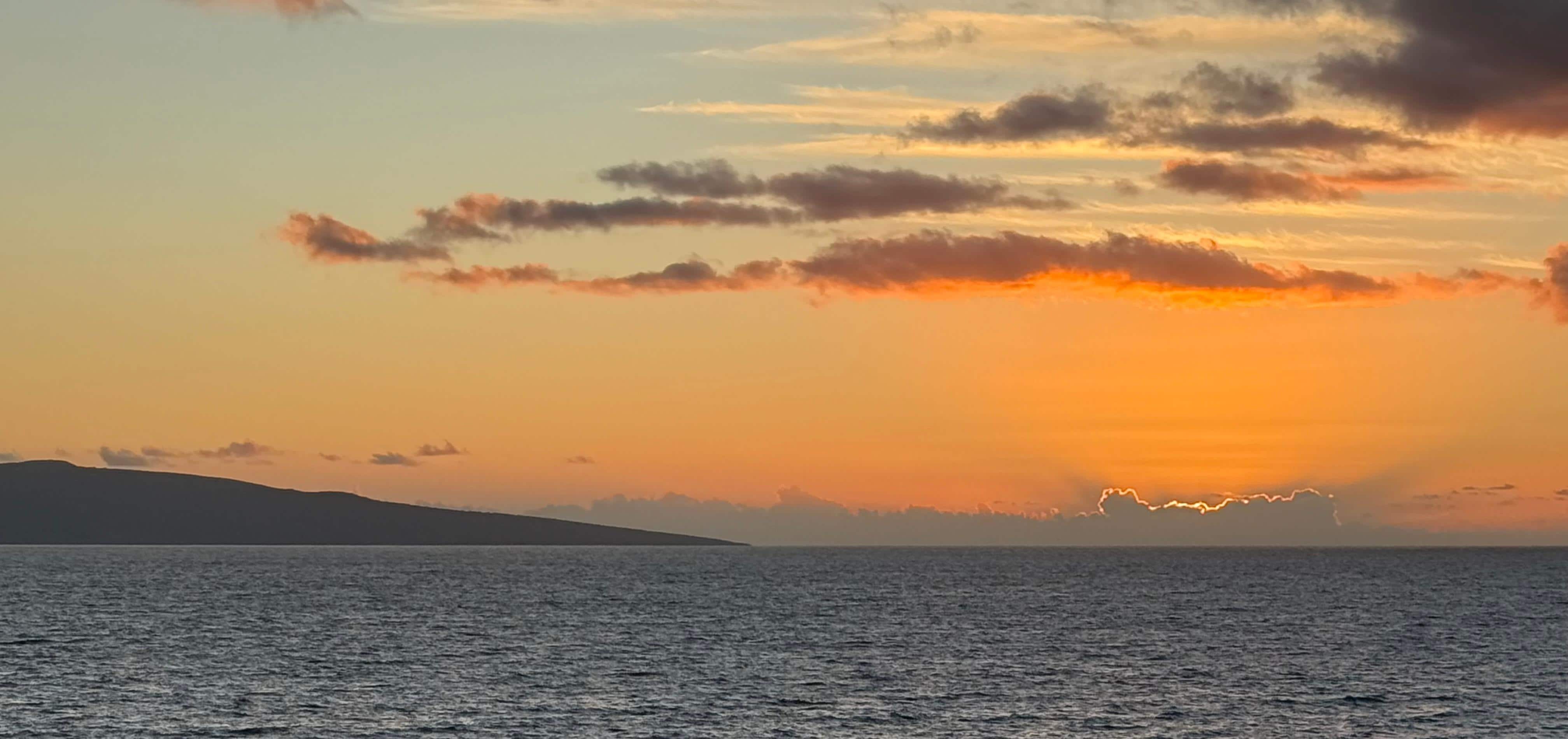 Sunset from the living room 
