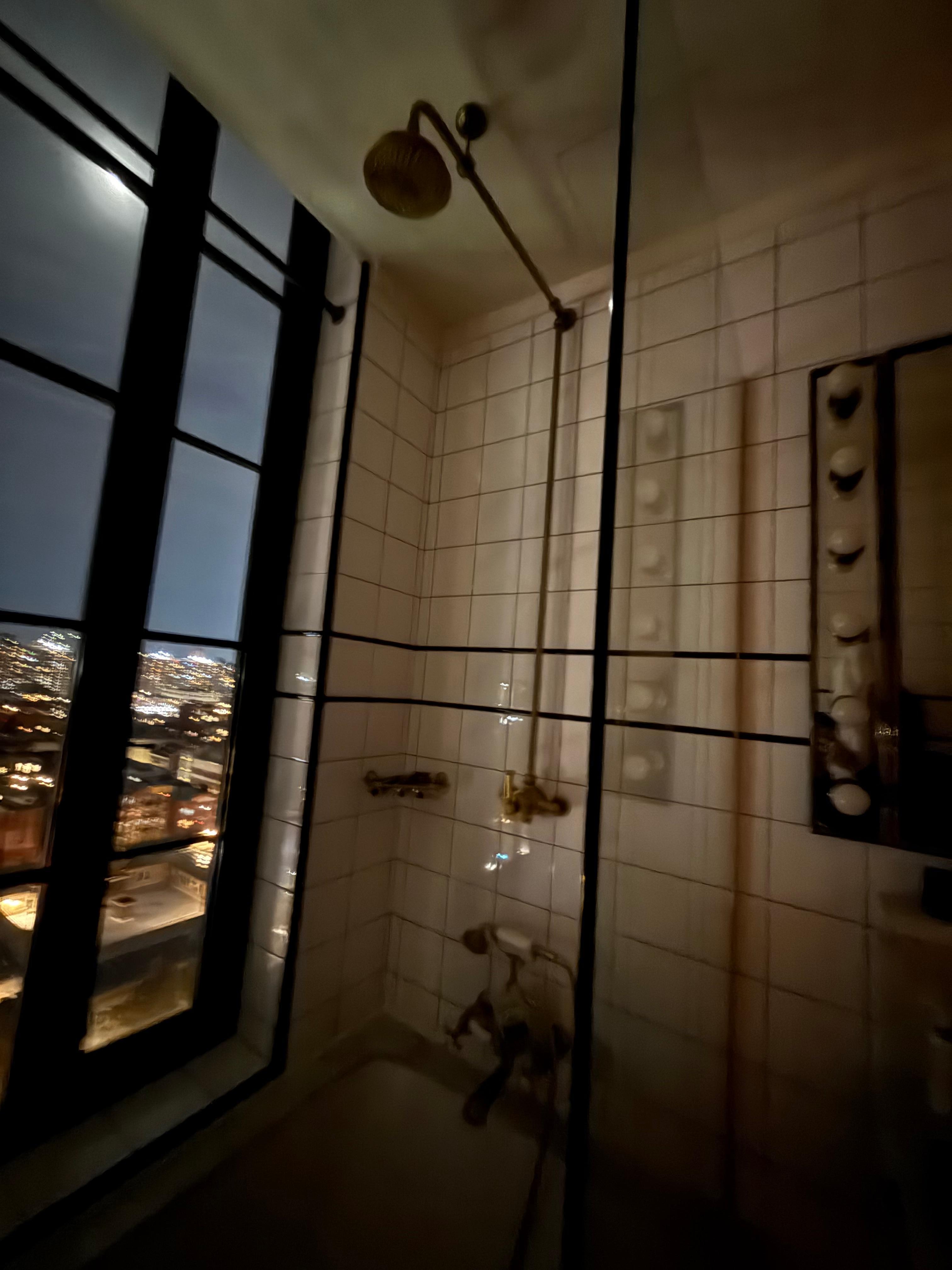 View from the soaking tub