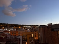View of Montjuic in the evening