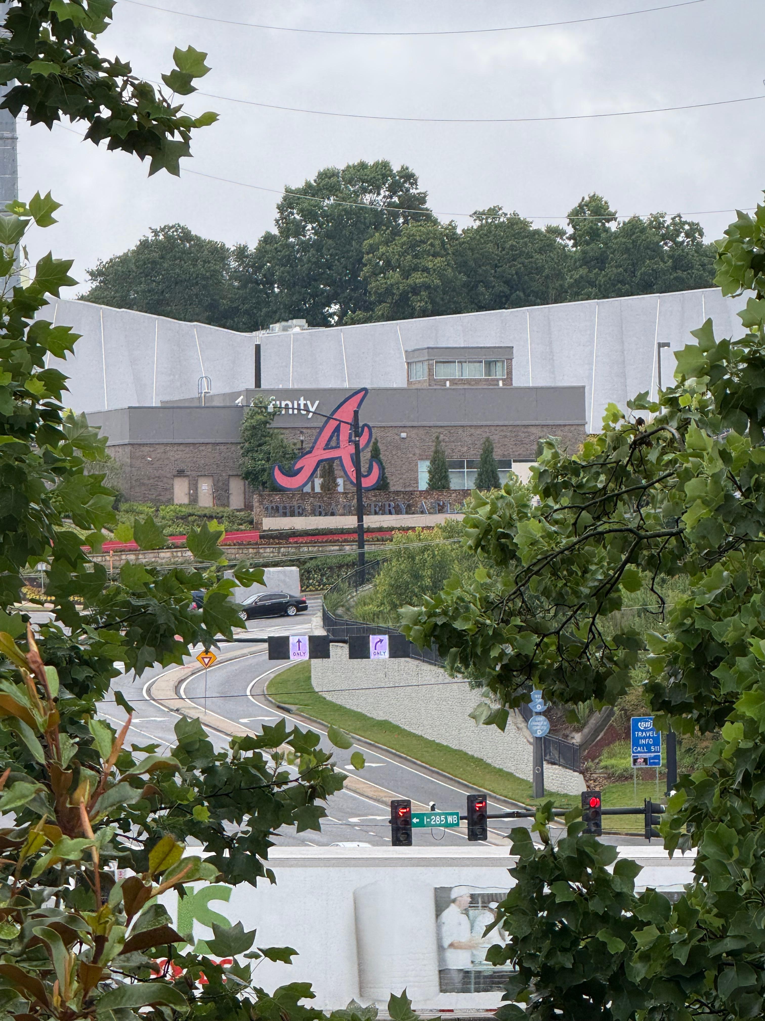 View from parking deck level 5