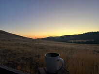 Enjoying the sunrise w/ coffee