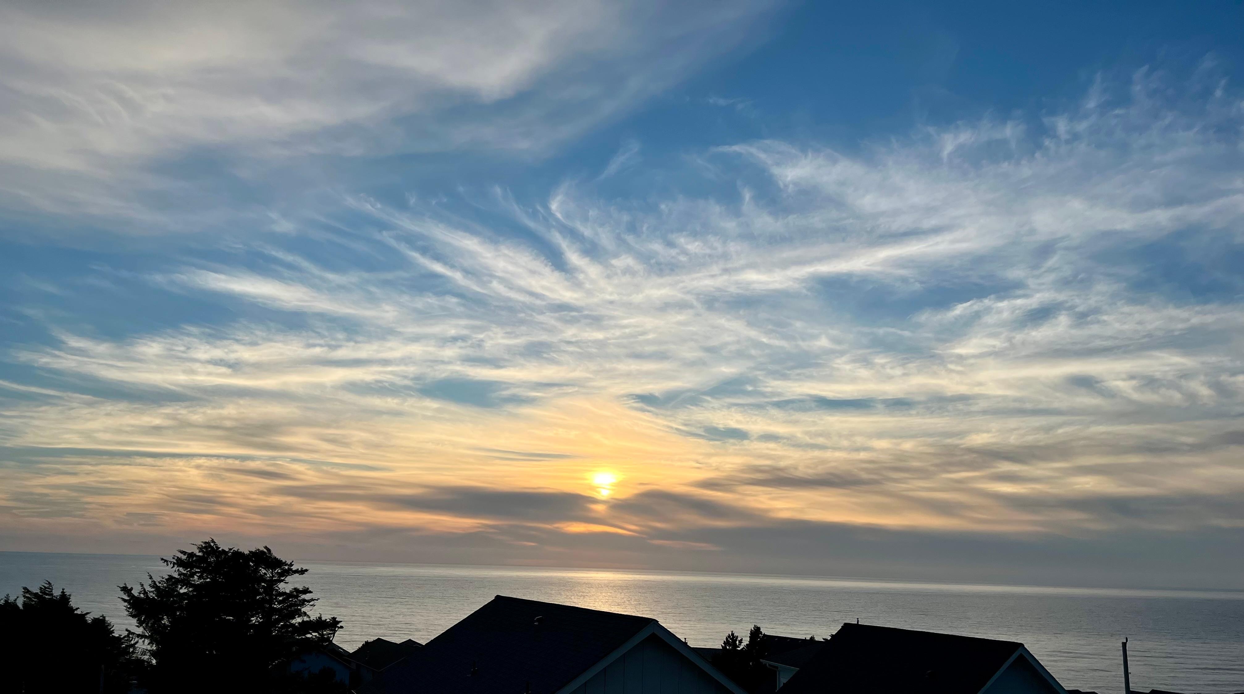 Sunset from the deck
