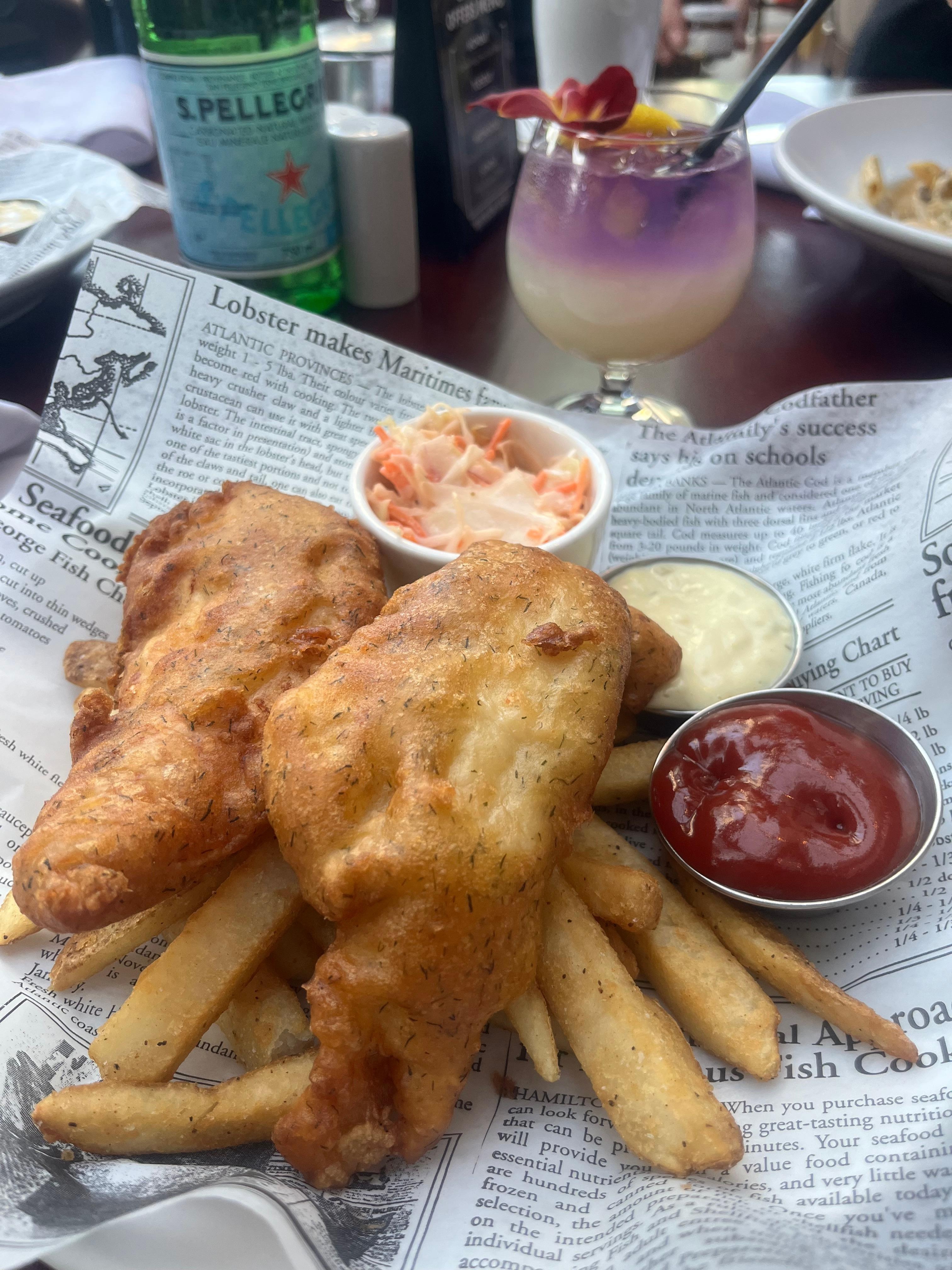 Fish &chips restaurante del Hotel