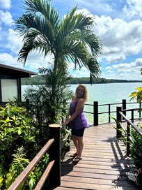 Picture in front of our hotel room