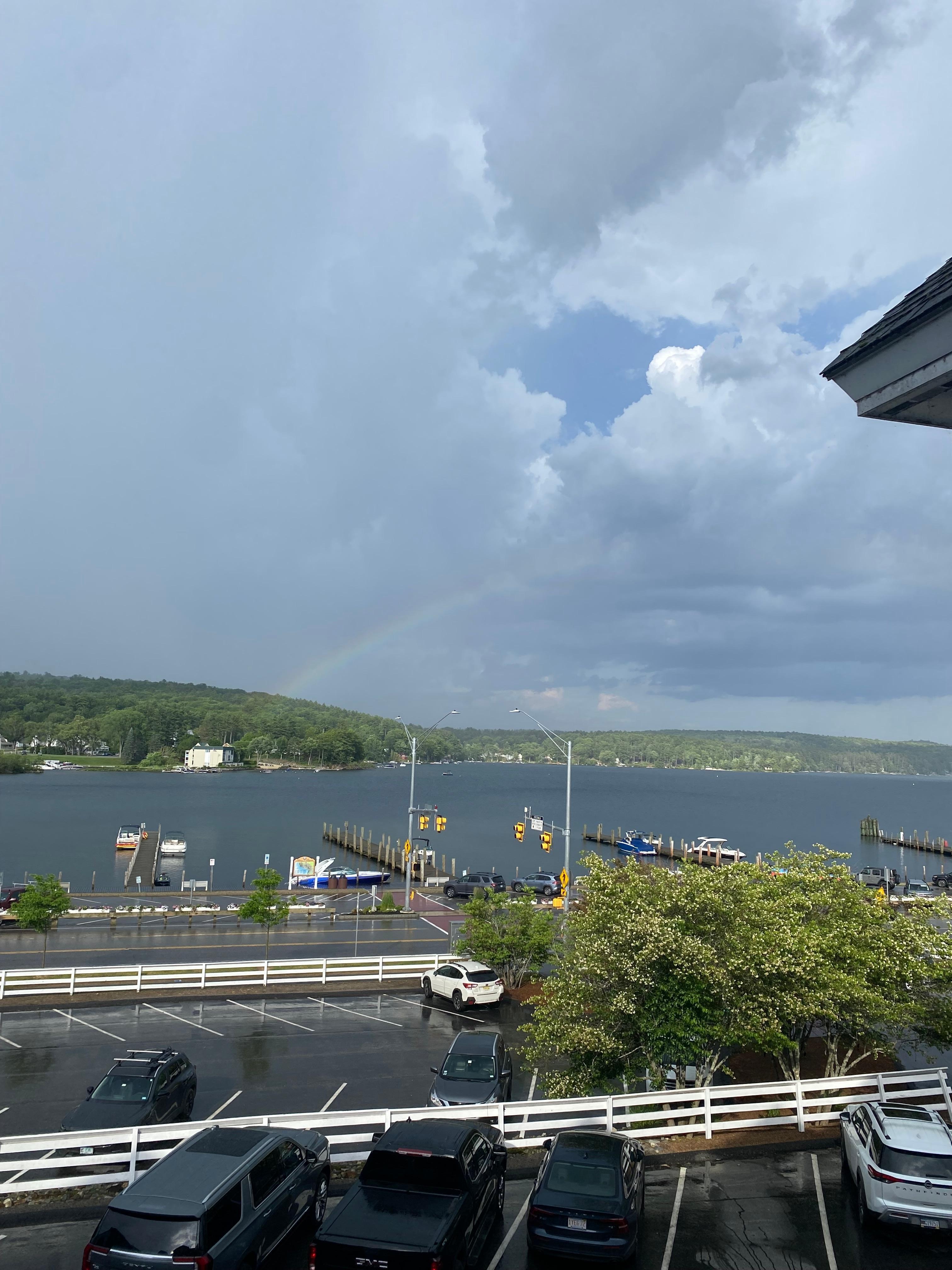 View from our balcony at Chase house. 