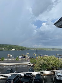 View from our balcony at Chase house.