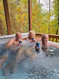 Relaxation after a day at Dollywood