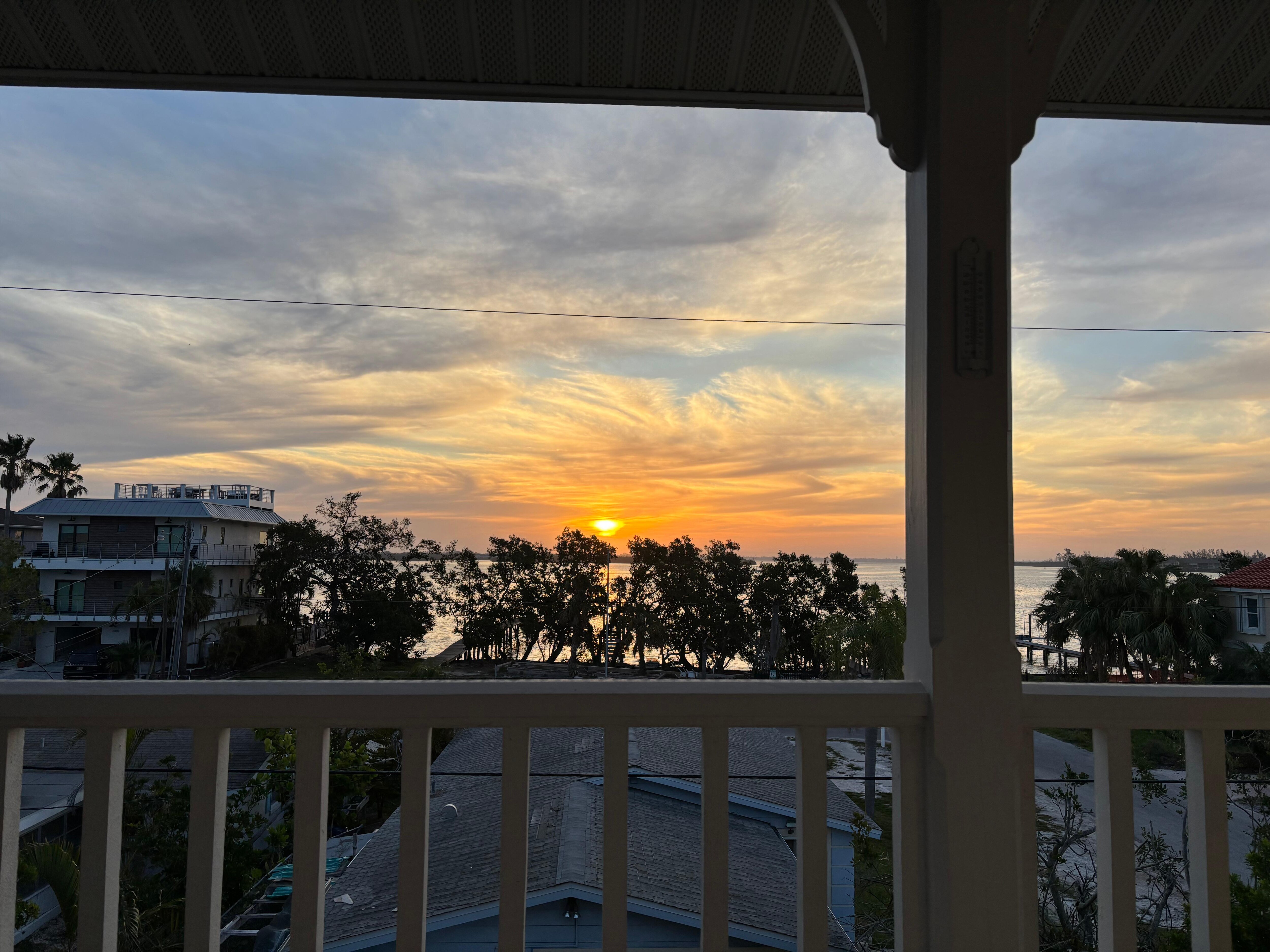 Sunrise over the sound