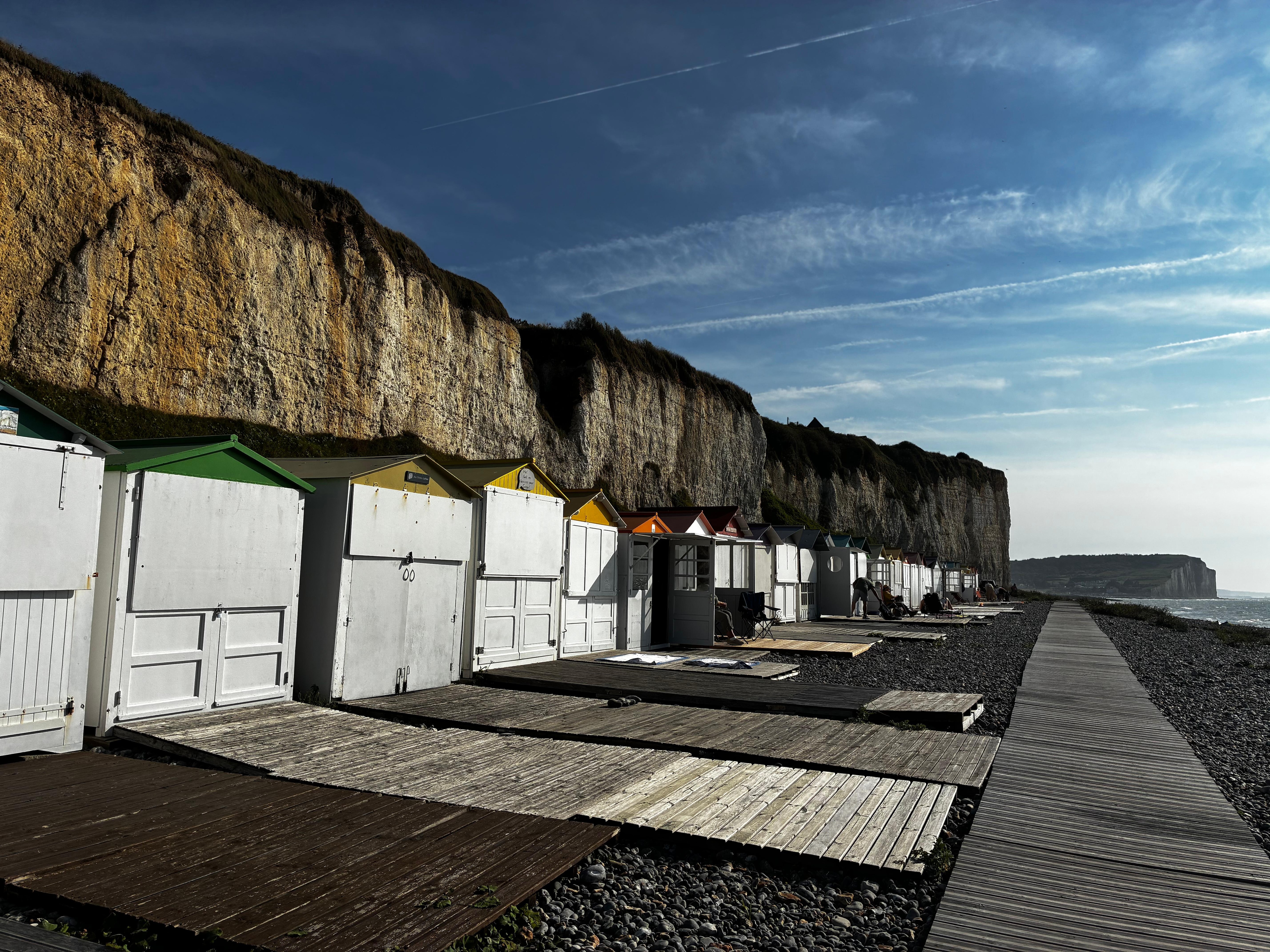 Unten am Strand, wenige Meter vom Haus. 