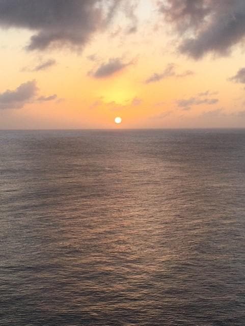 Sunsets from the balcony. 