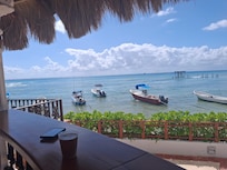 Pool bar looking onto the beach