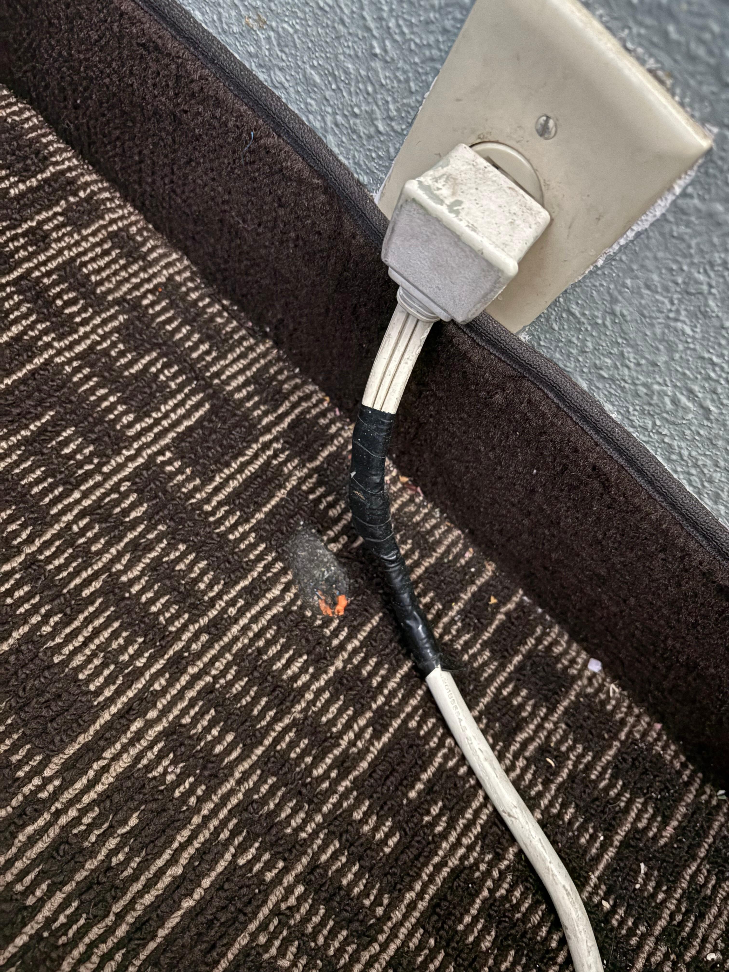 Scorch marks and ac cord