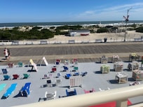 View fromof beach from pool deck.
