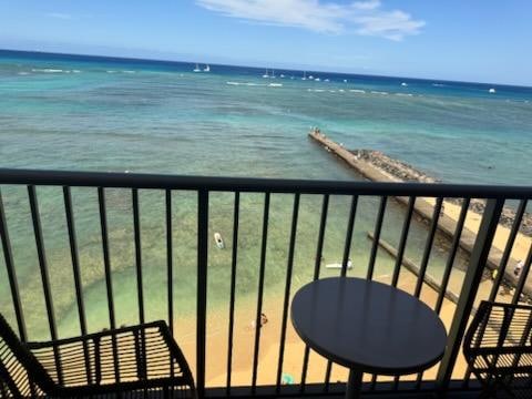 The view from our oceanfront room, couldn’t be closer than that… exceptional view