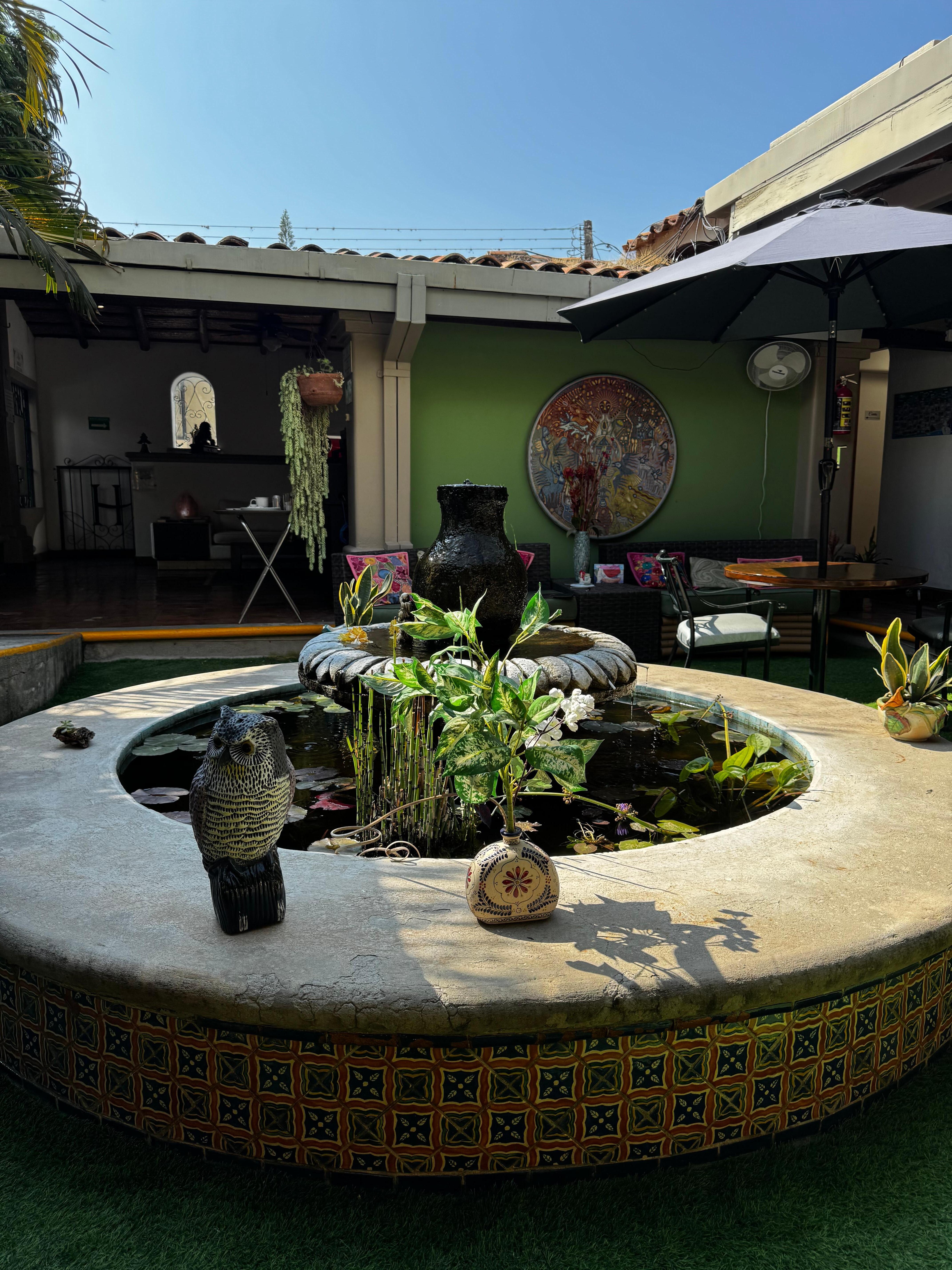 Fuente en el restaurante 