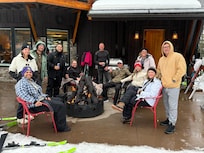 Enjoying the fire pit