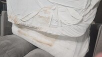 Dirty mattress on sleeper sofa