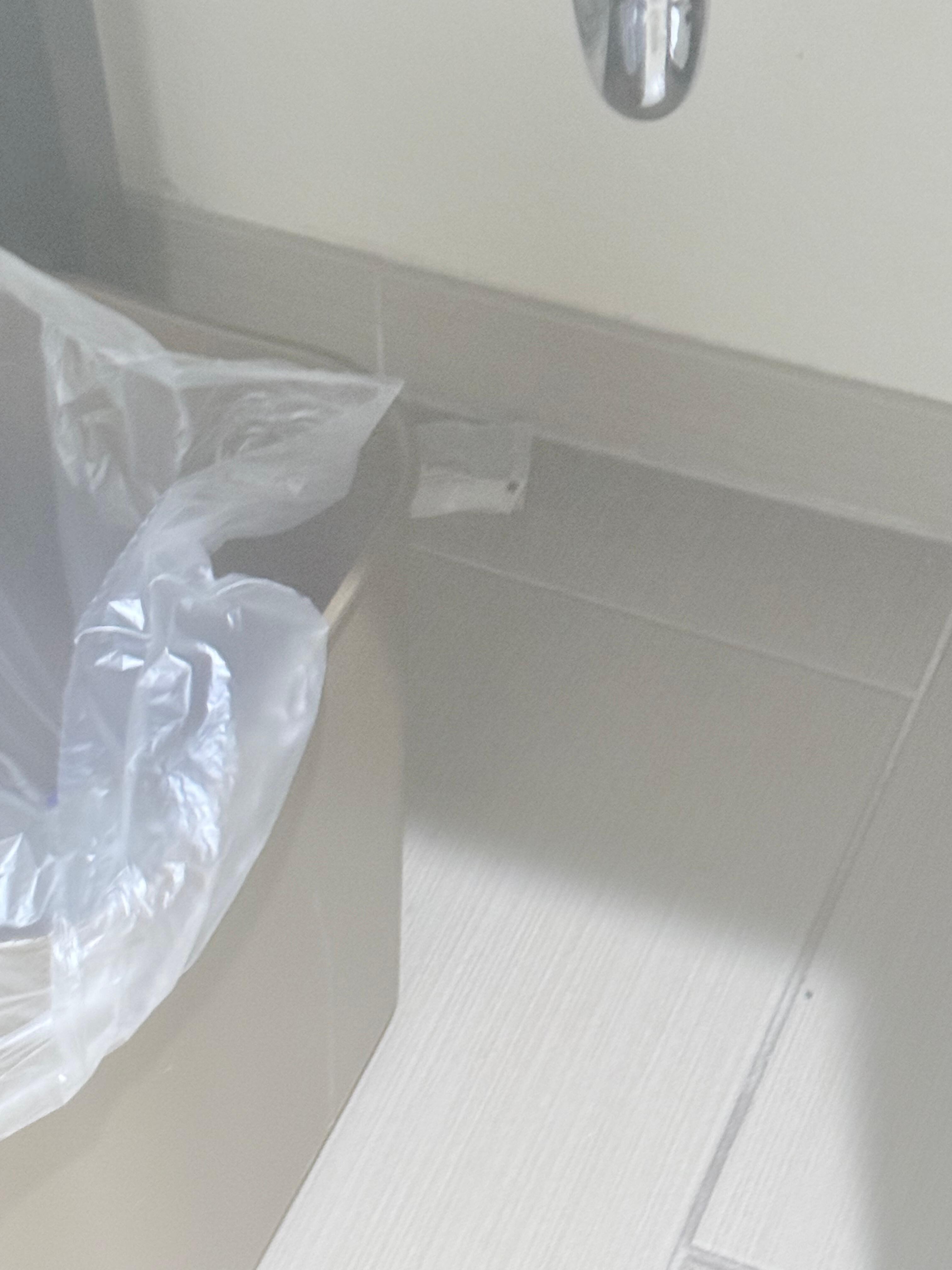 Garbage on the bathroom floor when we checked in 