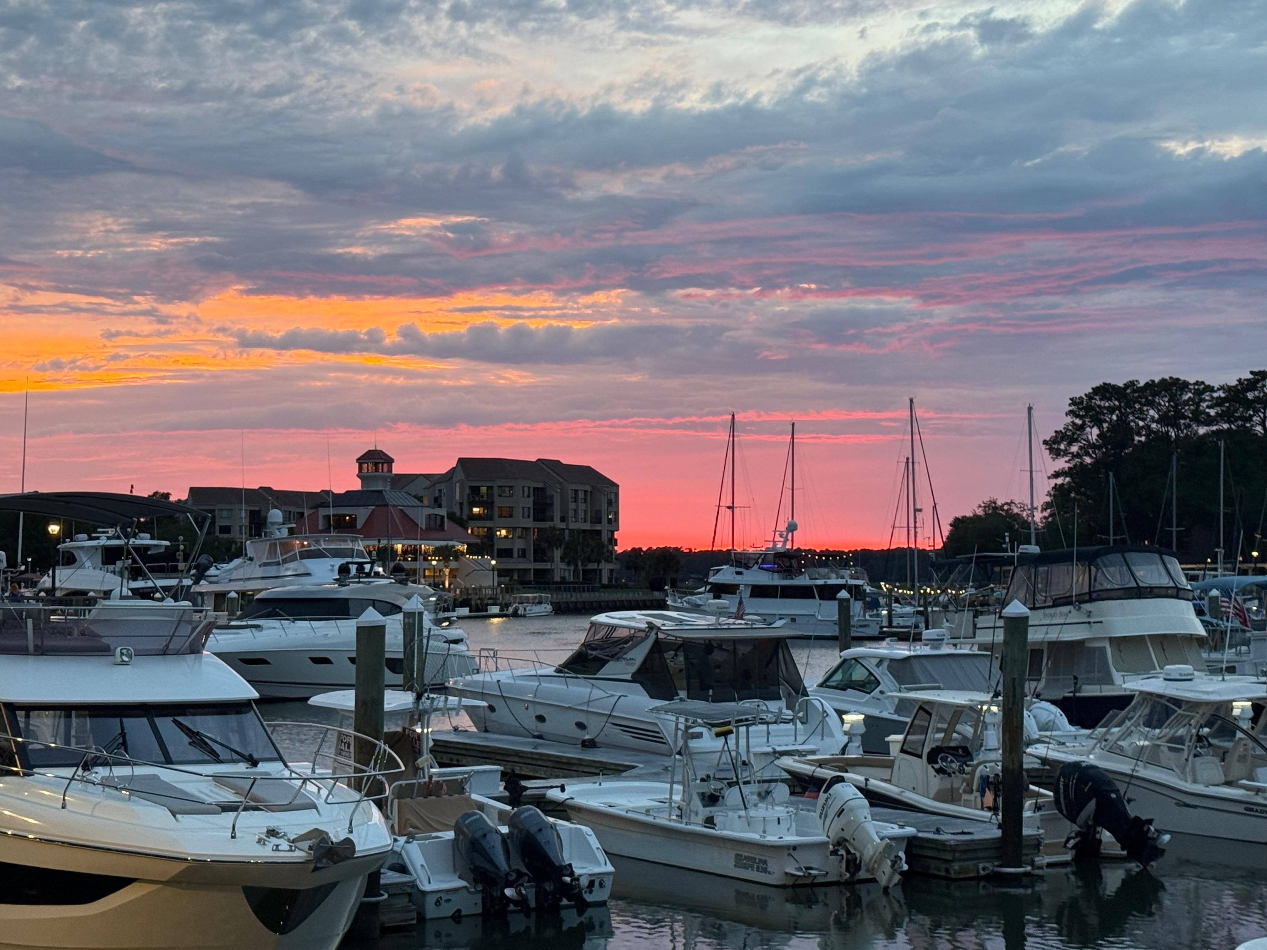 Sunset in Harbor Town