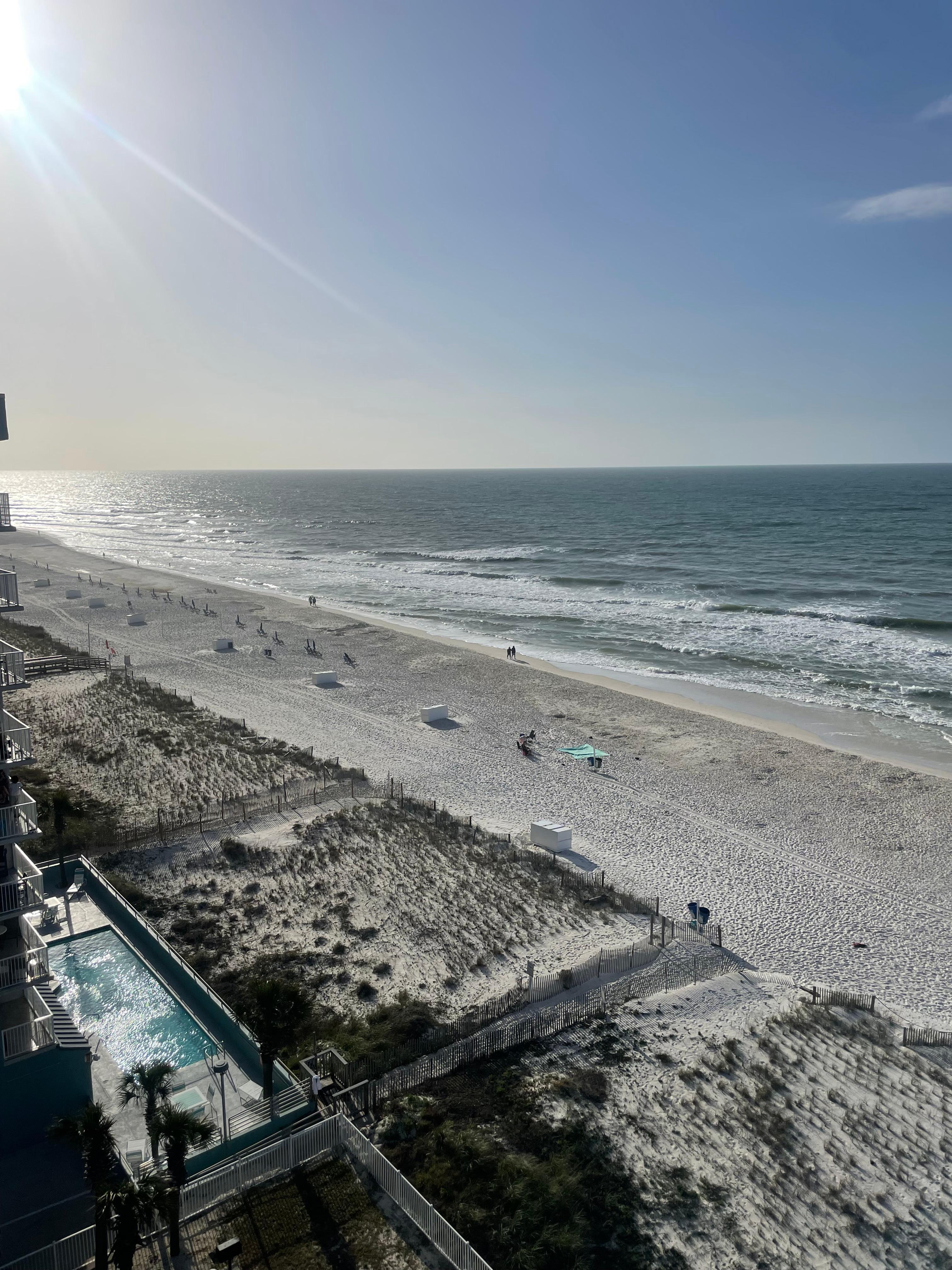 Sunrise over the gulf.