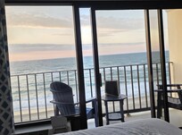 Balcony sunrise view