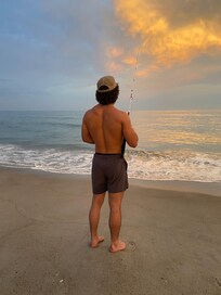 Fish off the beach
