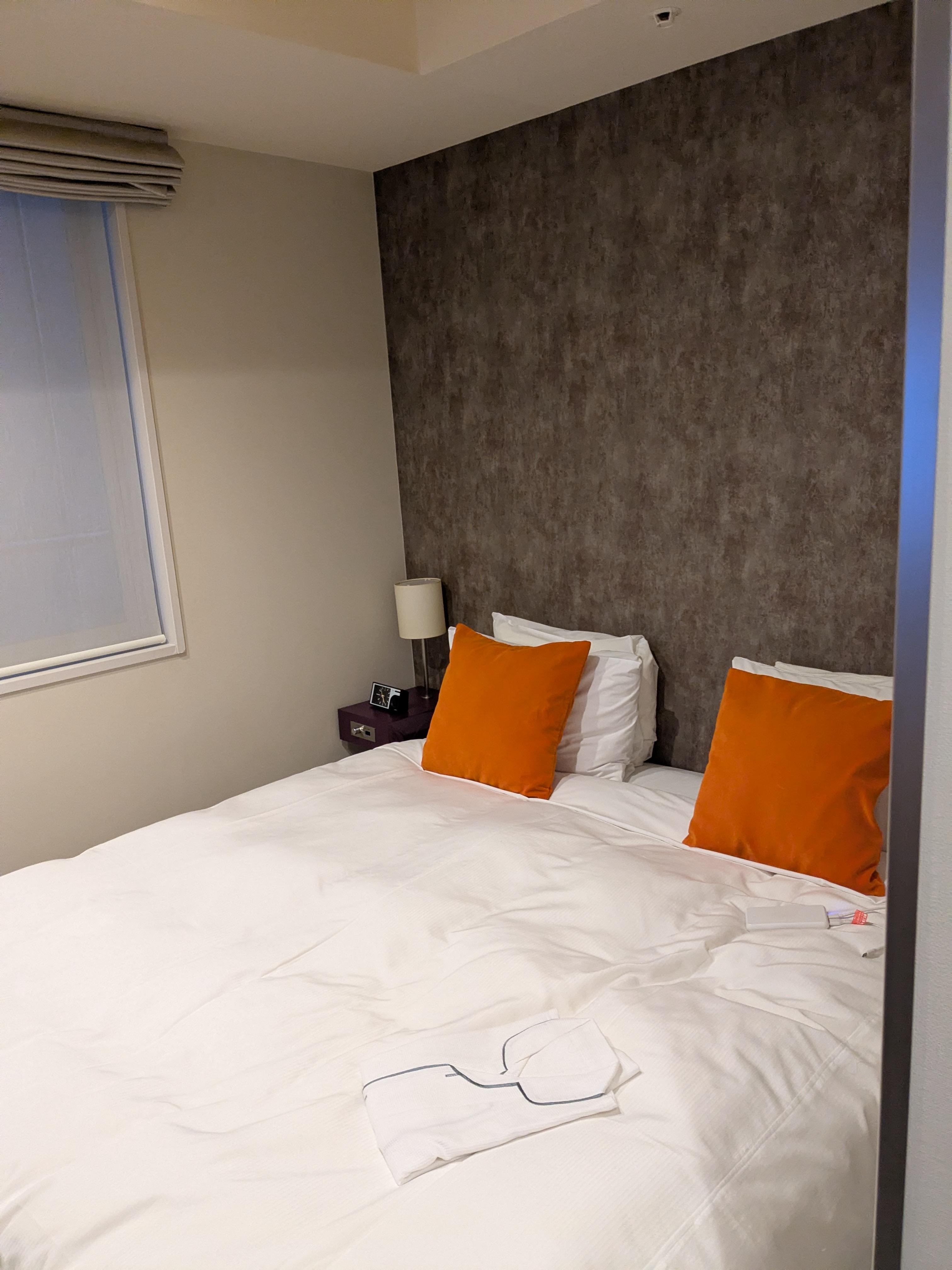 １人で広いベットを使用できました。