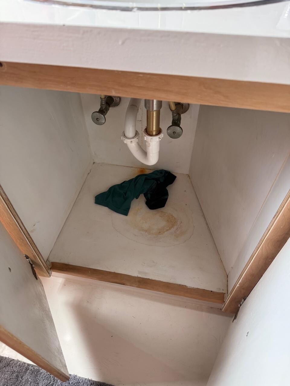 Underwear left behind never cleaned