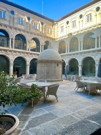 The inner courtyard by day