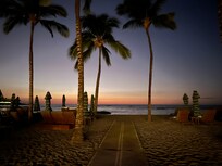 Right on the beach with plenty of seating, perfect for sunrise and sunset