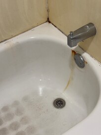 More mold, rust, dirt and a faucet that dribbled all night long.