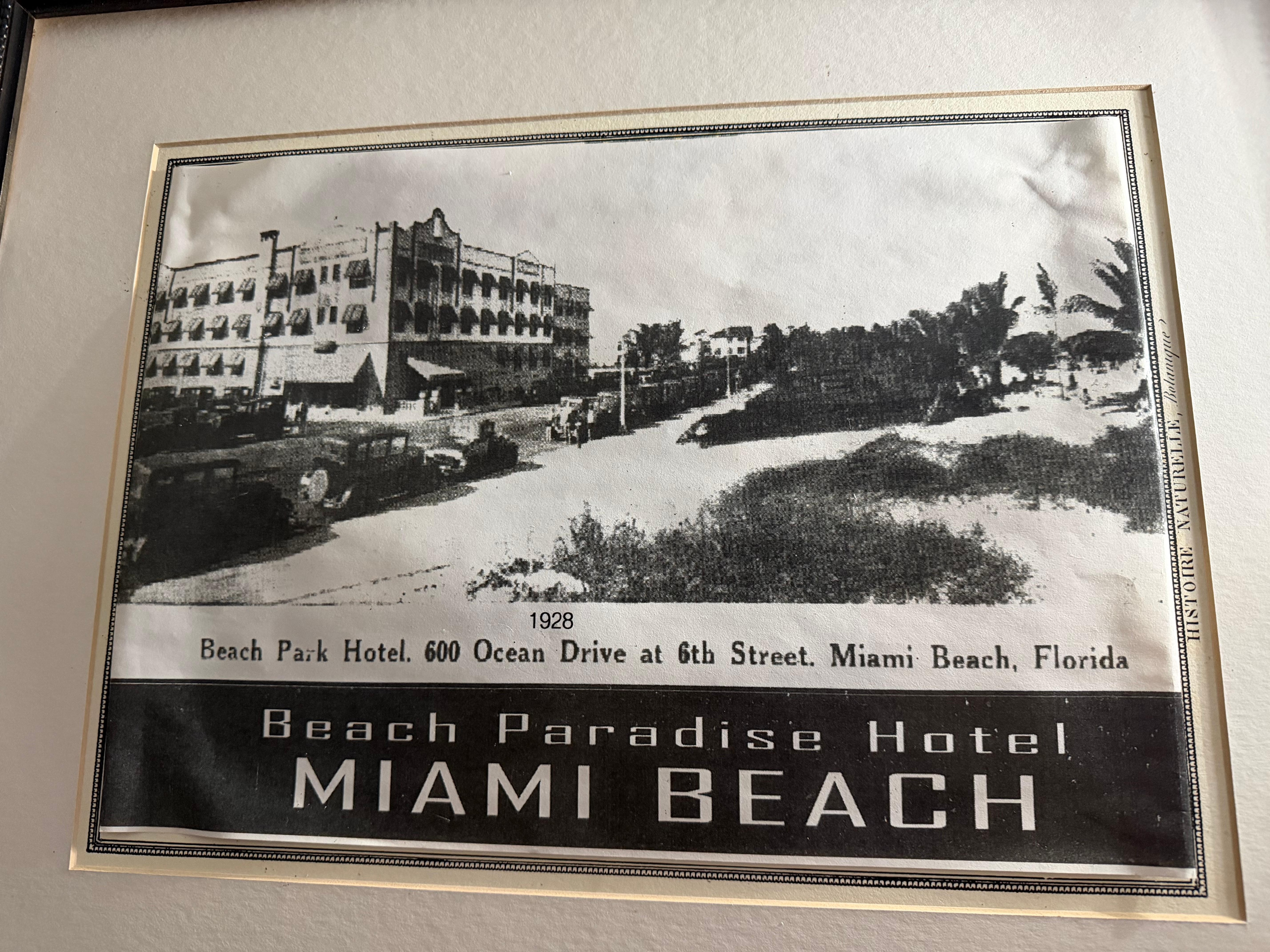 The hotel is historic. Picture is from 1928 - pretty cool! 