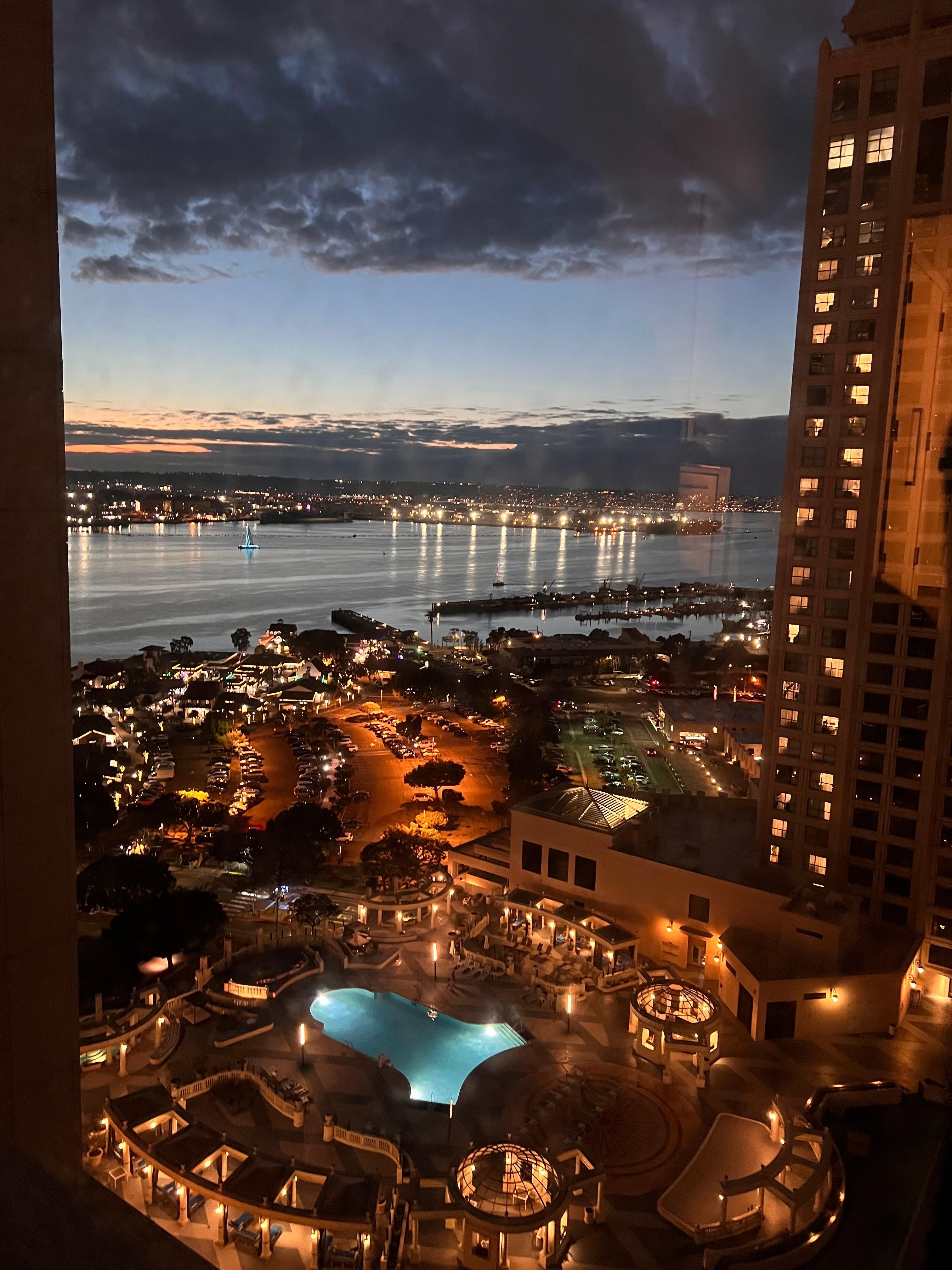 Night view from our room 