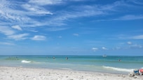 The beach in front of the condo!