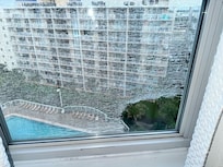 Weathered window screen