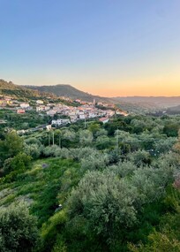 Blick vom Balkon