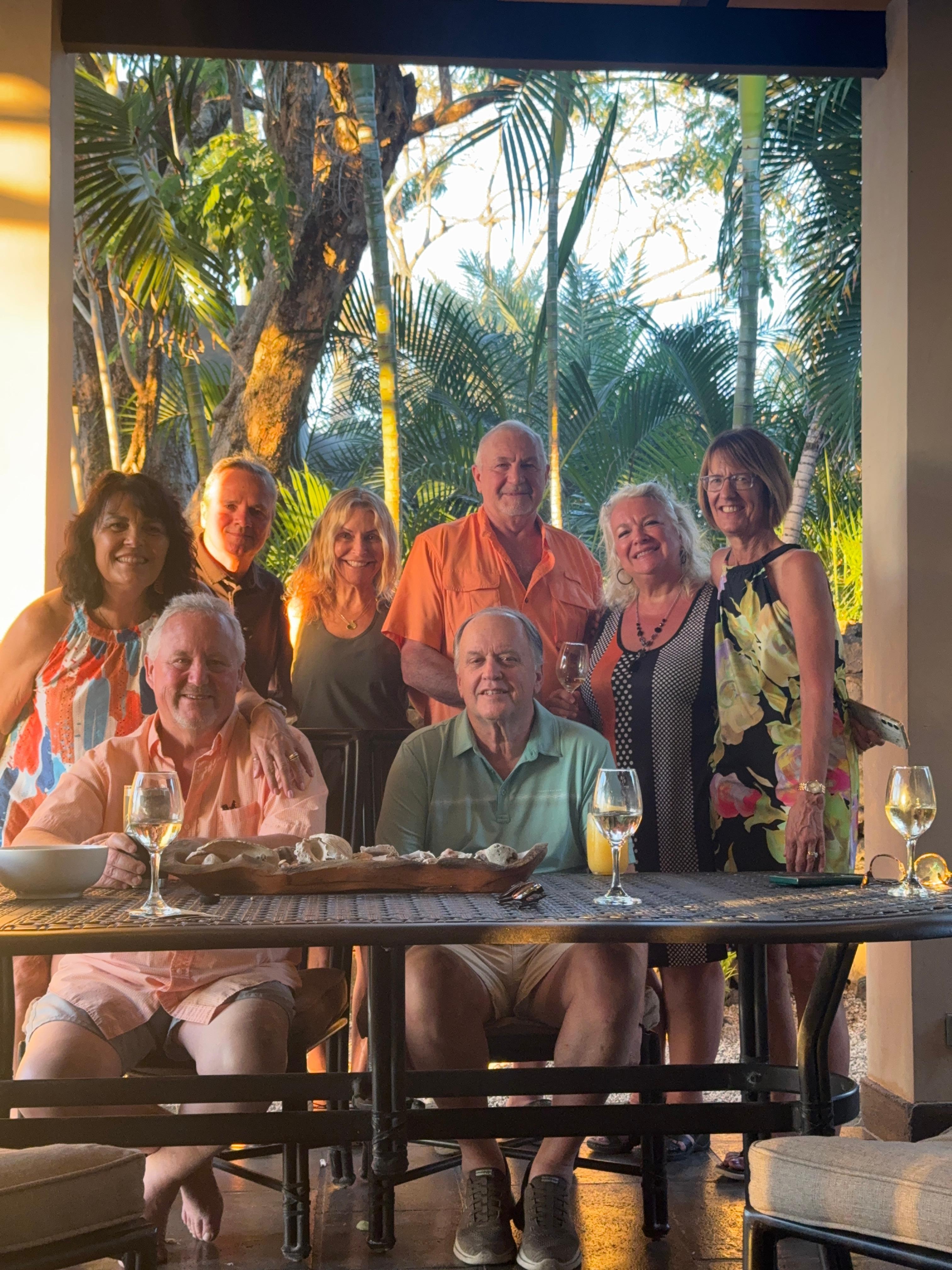 Our group on the patio.