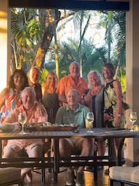 Our group on the patio.