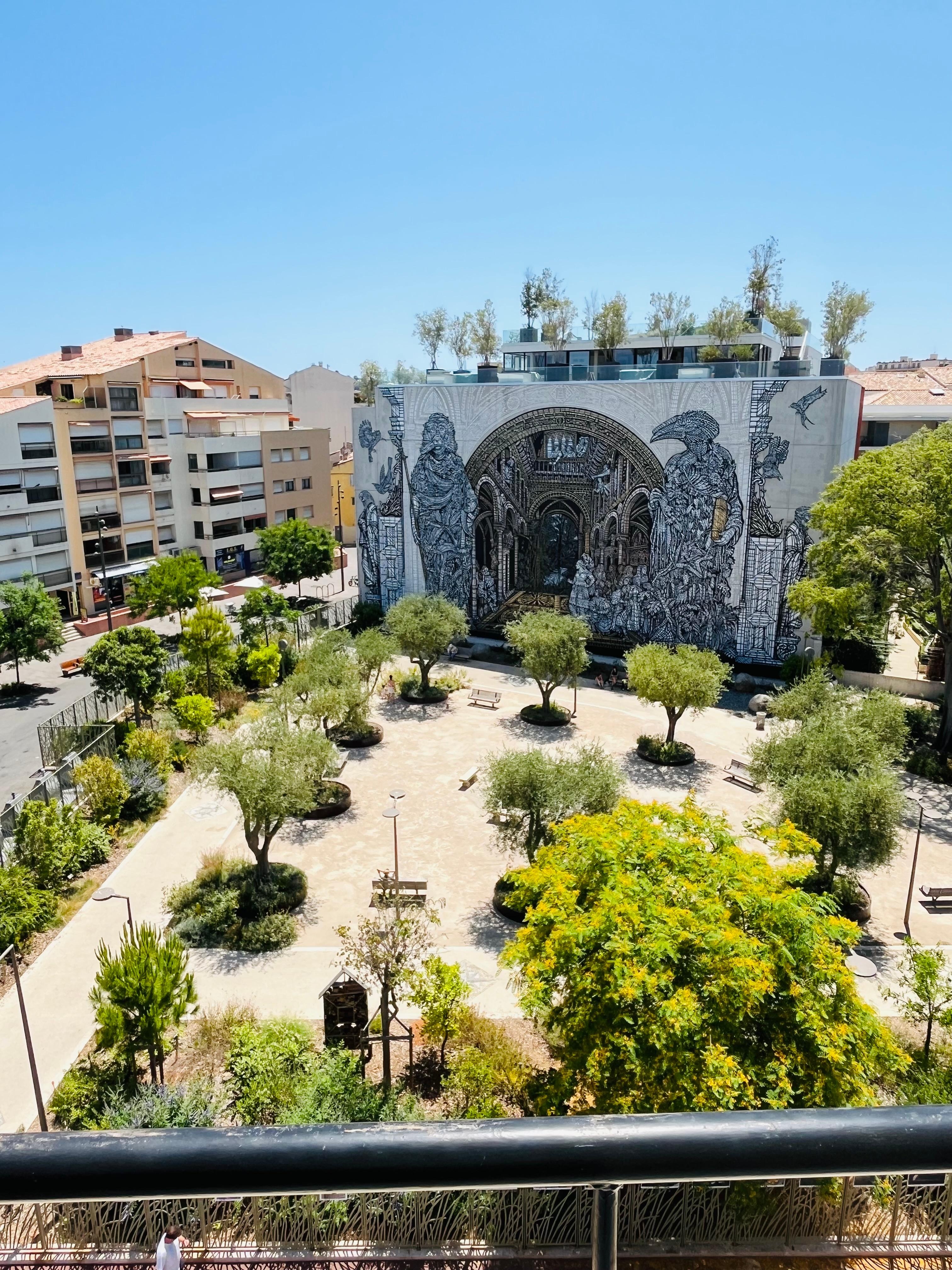 Garden view from balcony 