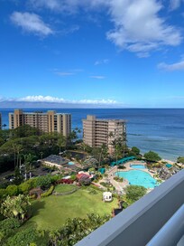 Ocean and Pool view from our suite