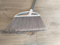 We found a broom and cleaned the floors