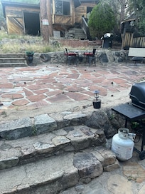 Plenty of room outside to relax and chat with friends.