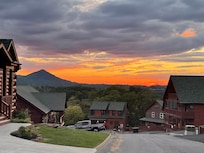 Sunset from front of cabin